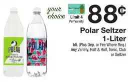 The Fresh Grocer Seltzer 1-Liter offer