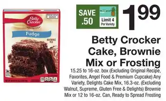 The Fresh Grocer Cake, Brownie Mix or Frosting offer