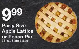 The Fresh Grocer Party Size Apple Lattice or Pecan Pie offer