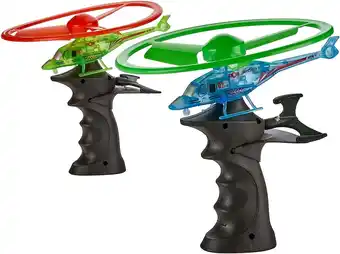 Walmart Kicko 2-Pack Flying Light-Up Ripcord Helicopter - Night Glow, Outdoor Play, Party Favor offer