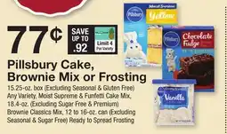 The Fresh Grocer Cake, Brownie Mix or Frosting offer