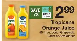 The Fresh Grocer Orange Juice offer