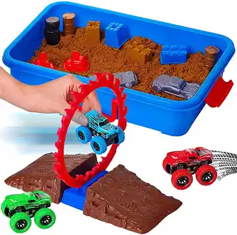 Walmart Dazmers Monster Truck Sand Play Set Sensory Kit for 3-4, 5 Year Old, Toddlers offer