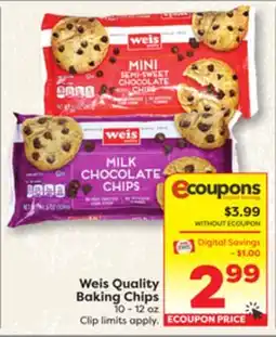 Weis Markets Weis Quality Baking Chips offer