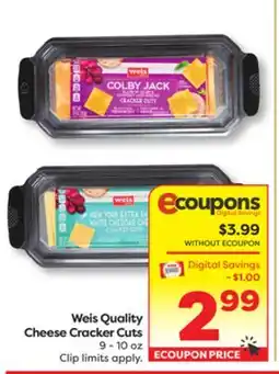 Weis Markets Weis Quality Cheese Cracker Cuts offer