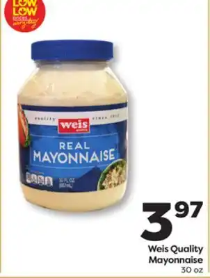 Weis Markets Weis Quality Mayonnaise offer