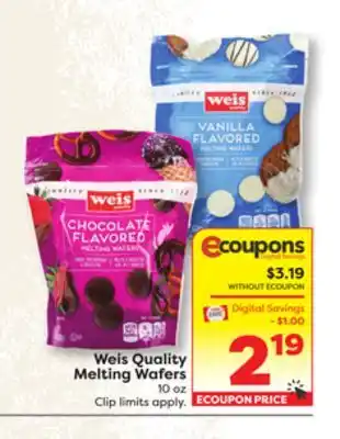 Weis Markets Weis Quality Melting Wafers offer