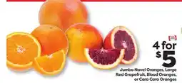 Weis Markets Jumbo Navel Oranges, Large Red Grapefruit, Blood Oranges, or Cara Cara Oranges offer