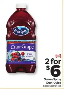 Weis Markets Ocean Spray Cran-Juice offer