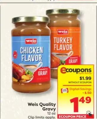 Weis Markets Weis Quality Gravy offer