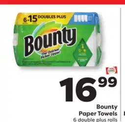 Weis Markets Bounty Paper Towels offer