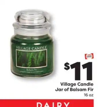 Weis Markets Village Candle Jar of Balsam Fir offer