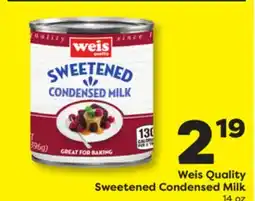 Weis Markets Weis Quality Sweetened Condensed Milk offer