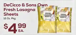 DeCicco & Sons DeCicco & Sons Own Fresh Lasagna Sheets offer