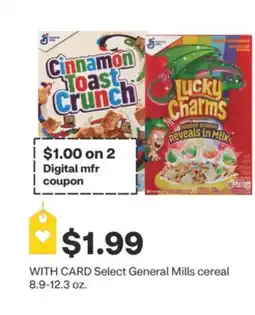 CVS Select General Mills cereal 8.9-12.3 oz offer