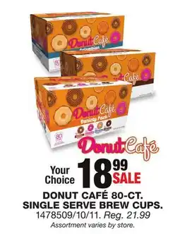 Blain's Farm & Fleet DONUT CAFÉ 80-CT. SINGLE SERVE BREW CUPS offer