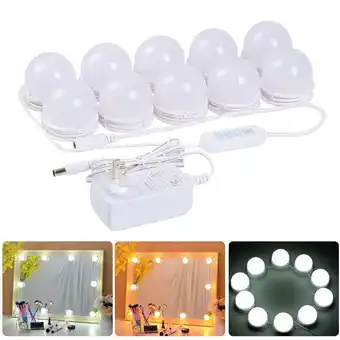 Walmart Rirool DIY Hollywood Lighted Makeup Vanity Mirror Dimmable -Light Stick on LED Mirror Vanity Light offer