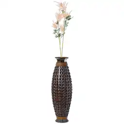 Walmart Tall Bamboo Floor Standing Vase with Wicker Woven Design 39 Inch High offer