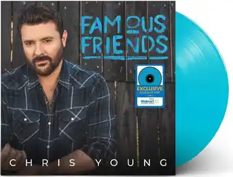 Walmart Chris Young - Famous Friends (Aqua Vinyl) - Music & Performance [Exclusive] offer