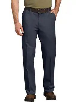 Walmart Genuine Dickies Mens Relaxed Fit Straight Leg Flat Front Flex Pant offer