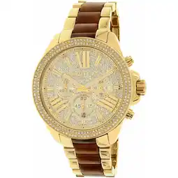 Walmart Michael Kors Women's Wren MK6294 Gold Stainless-Steel Quartz Watch offer