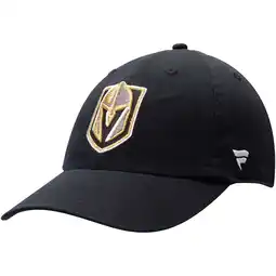 Walmart Men's Fanatics Black Vegas Golden Knights Primary Logo Fundamental Core Adjustable Hat offer