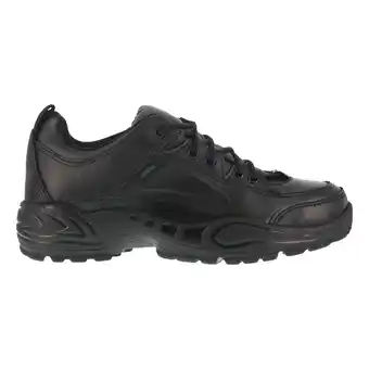 Walmart Reebok Mens Black Leather Work Shoes Postal Express Goretex Oxfords 6 W offer