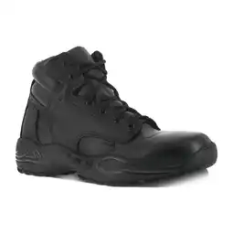 Walmart Reebok Mens Black Leather Work Boots Postal Express 6in Goretex 8 M offer