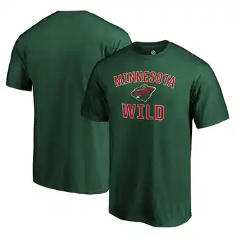 Walmart Men's Fanatics Green Minnesota Wild Team Victory Arch T-Shirt offer