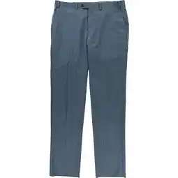 Walmart Michael Kors Mens Pindot Dress Pants Slacks, Blue, 33W x UnfinishedL offer