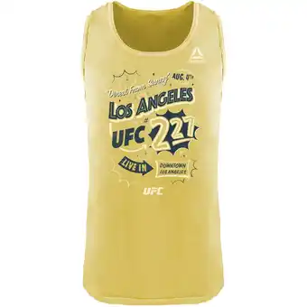 Walmart Reebok Mens Live In Downtown Los Angeles Tank Top, Yellow, XX-Large offer