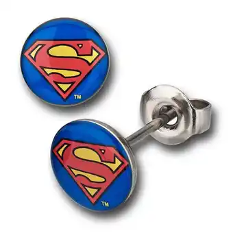 Walmart Superman Symbol 316L Surgical Steel Stud Earrings offer