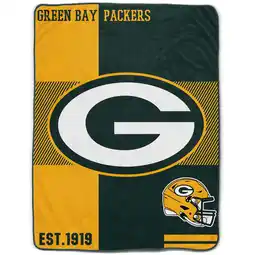 Walmart Pegasus Green Bay Packers 60 x 80 Logo Divide Royal Plush Blanket offer