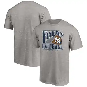 Walmart Men's Heather Gray New York Yankees Cooperstown Collection Winning Time T-Shirt offer