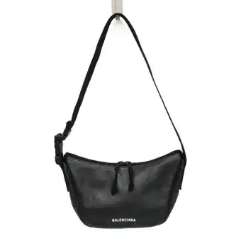 Walmart Pre-Owned Balenciaga Explorer 664763 Women,Men Leather Shoulder Bag Black (Good) offer