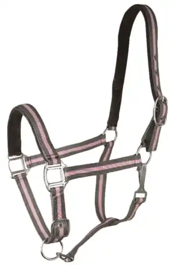 Walmart Gatsby 2-Tone Suede Nylon Halter Horse Grey/Pink offer