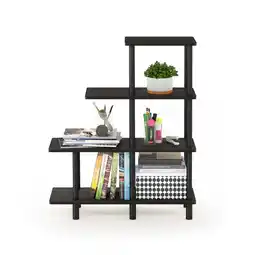 Walmart Furinno Turn-N-Tube 31.50W X 11.61D X 39.45H 4-Shelf Freestanding Shelves, Black offer