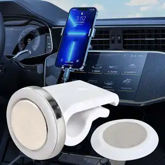 Walmart Gogusuu Clearance Sale Mini Car Phone Trailer Car Vent Magnetic Universal Vent Phone Trailer White offer