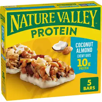 Walmart Nature Valley Chewy Granola Bar, Protein, Coconut Almond, 5 Bars, 7.1 OZ offer