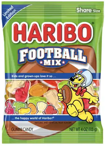 Walmart HARIBO Football Mix Gummy Candy, 7oz offer