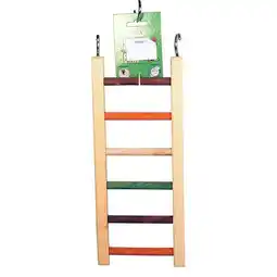 Walmart A&E Cage 001451 14 in. Happy Beaks Wooden Hanging Ladder, Multicolor offer