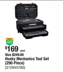 The Home Depot Husky Mechanics Tool Set (290-Piece) offer