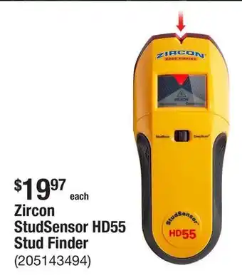 The Home Depot Zircon StudSensor HD55 Stud Finder offer