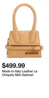 TJ Maxx Made In Italy Leather Le Chiquito Mini Satchel offer