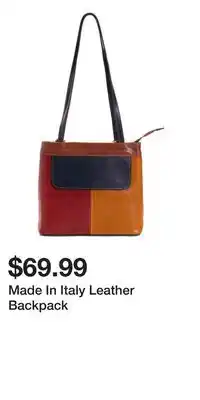 TJ Maxx Made In Italy Leather Backpack offer