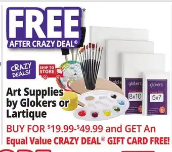 Ocean State Job Lot Art Supplies by Glokers or Lartique offer