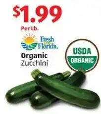 Aldi Organic Zucchini offer