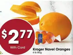 Kroger Kroger Navel Oranges offer