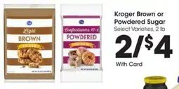 Kroger Kroger Brown or Powdered Sugar offer