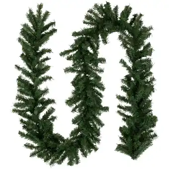 Walmart Northlight 9' x 10 Unlit Green Canadian Pine Artificial Christmas Wreath offer